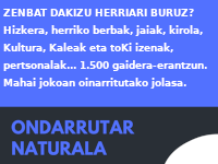 ONDARRUTAR NATURALA lehiaketa